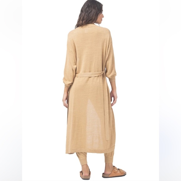 L*SPACE AZORES DUSTER LINEN BLEND SZ M/L LAGENLOOK POOL VACATION - Picture 1 of 10